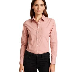Nili Lotan - Pink Long Sleeve Button-Up Shirt XS